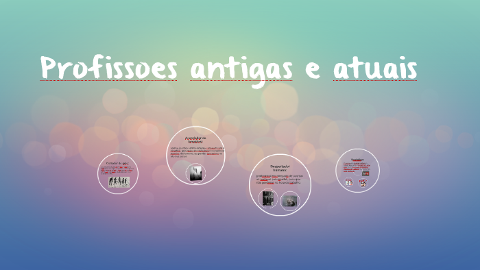 Profissoes antigas e atuais by gii costa on Prezi