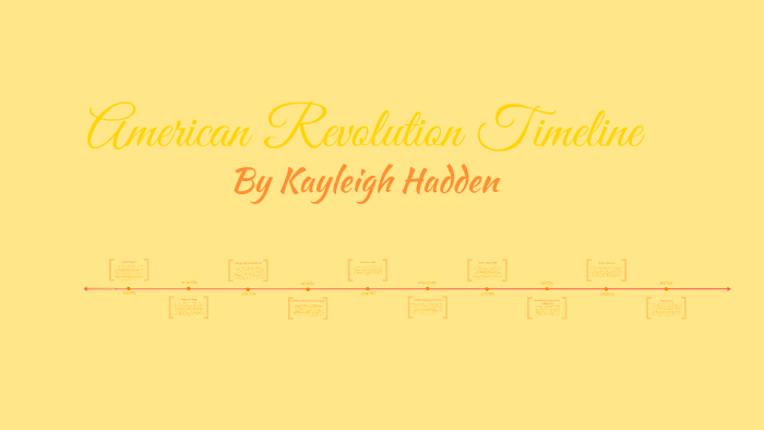 American Revolution Timeline by Kayleigh Hadden on Prezi