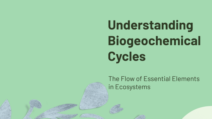 Understanding Biogeochemical Cycles by Elamathy Raja on Prezi