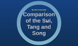 Comparison Between The Sui Tang And Song By Alex Francoletti