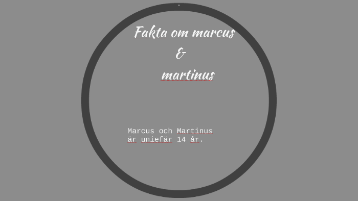 Fakta Om Marcus & Martinus