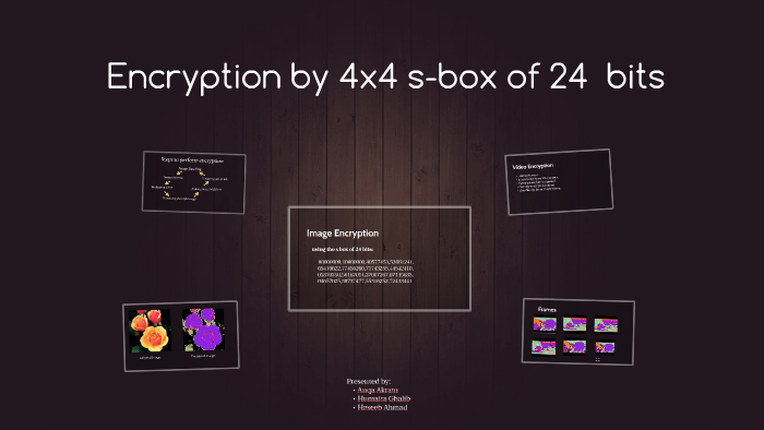 Encryption by 4x4 sbox of 24 bits by humaira ghalib on Prezi