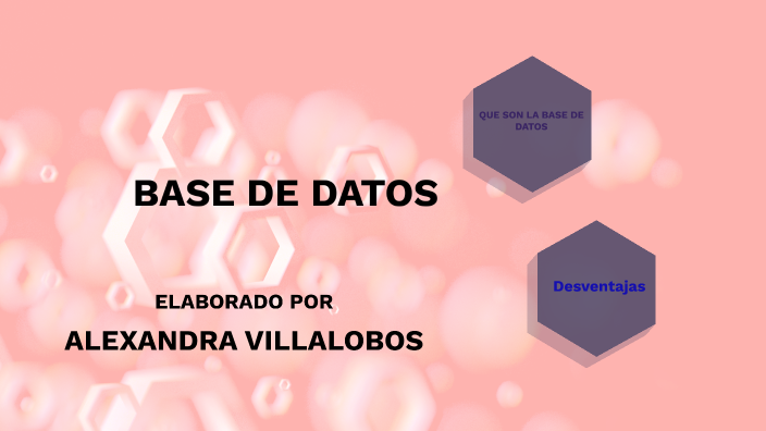BASE DE DATOS by ALEXANDRA VILLAOBOS on Prezi