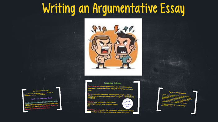 how to write an argumentative essay prezi