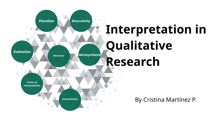 presentation analysis and interpretation of data in qualitative research