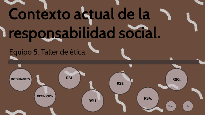 Contexto actual de la responsabilidad social by Issac Valentin Aguirre