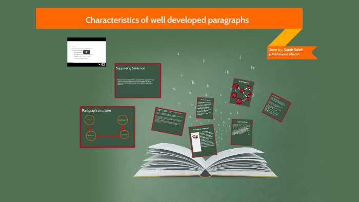 Characteristics of well developed paragraphs by Mohammed Zantout on Prezi