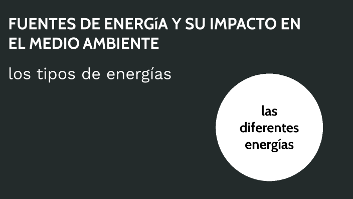 fuentes de energía y su impacto en el medio ambiente by Fabián ortiz ...