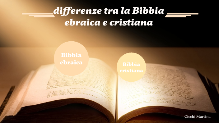 Bibbia Ebraica E Cristiana Differenze
