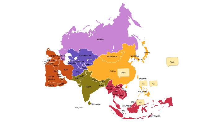 Map of Asia - Alab by Alab Antonio