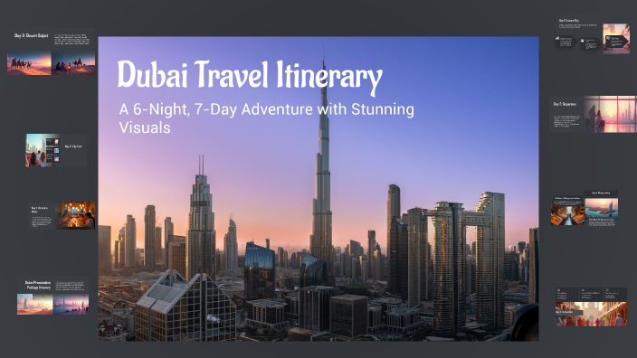 Dubai Travel Itinerary by Sandeep Vansdia on Prezi