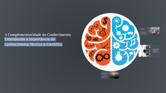 Complementaridade A Complementaridade do Conhecimento by Gabrielle Cazado on Prezi
