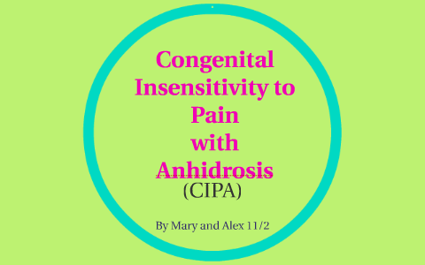 congenital insensitivity to pain by Alex Petkova