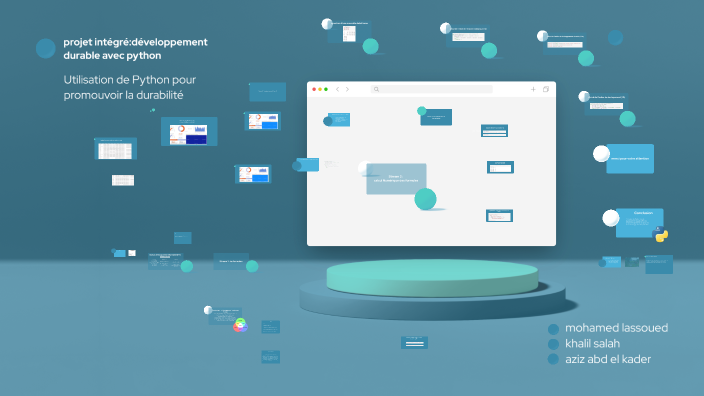 Projet Intégré: Le Développement Durable avec Python by khalil salah on ...