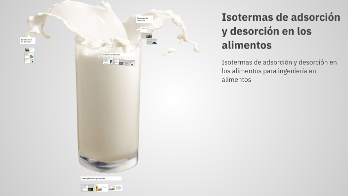 Isotermas de adsorción y desorción en los alimentos by oliver Guzman on