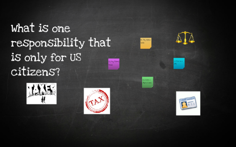 What is one responsibility that is only for US citizens? by Brielle