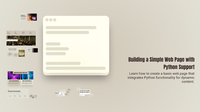 Building a Simple Web Page with Python Support by A6karrarCastify ...