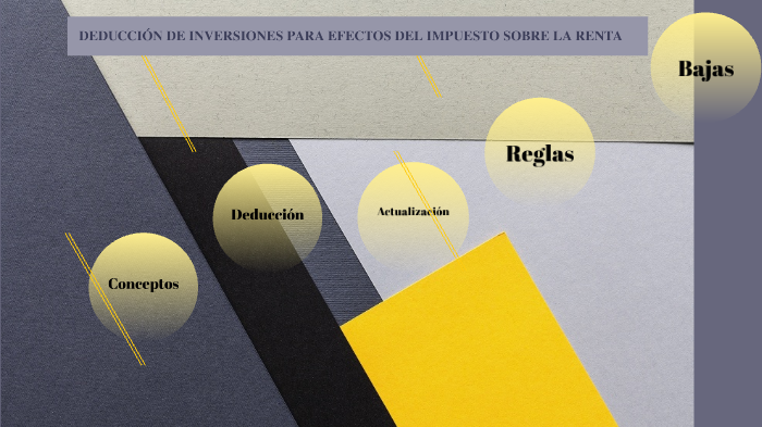 Deducción de Inversiones by Rocio Beltran del Rio on Prezi