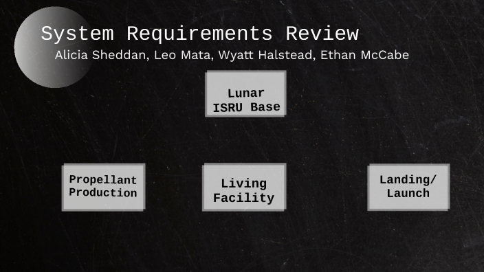 system requirements review presentation