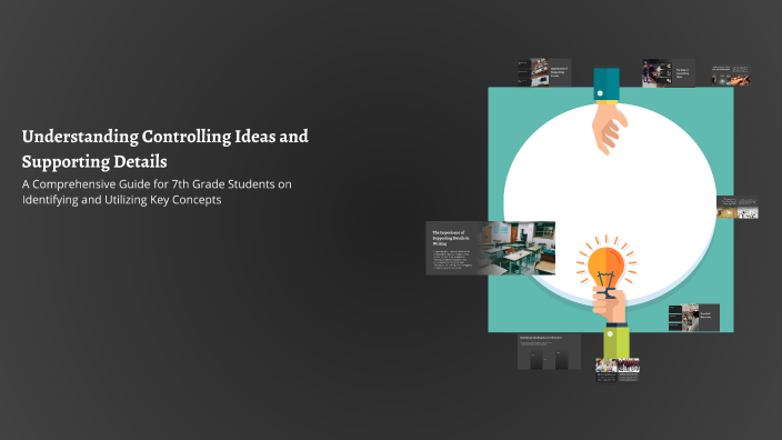 Understanding Controlling Ideas and Supporting Details by Shynna ...