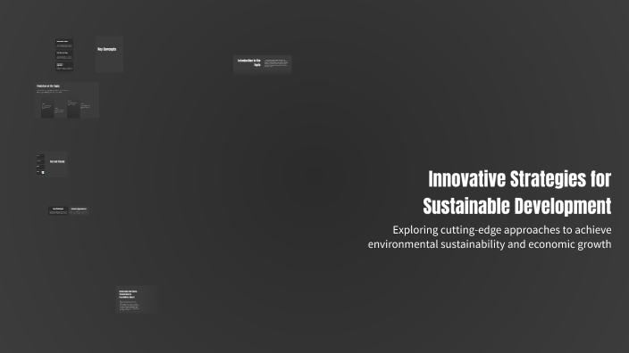 Innovative Strategies for Sustainable Development by Salsabila Study on ...