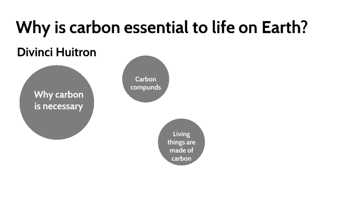 Why Is Carbon Essential To Life Give An Example