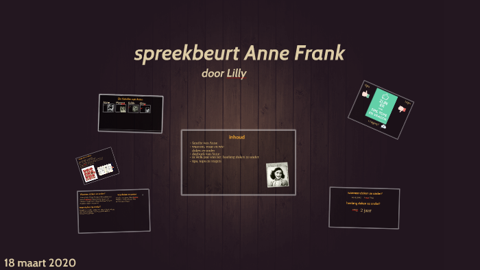 spreekbeurt Anne Frank by Fransisca de jong on Prezi
