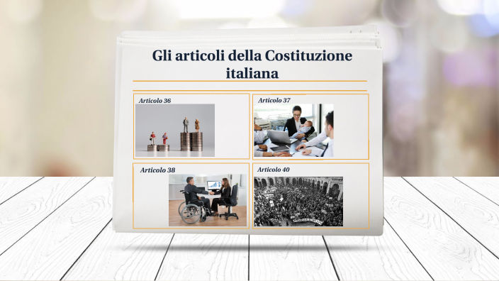 Gli articoli della Costituzione della Repubblica Italiana by IO off on