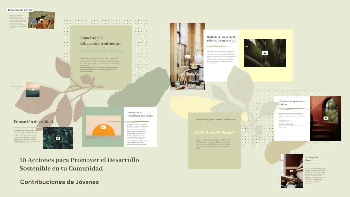 10 Acciones para Promover el Desarrollo Sostenible en tu Comunidad by ...