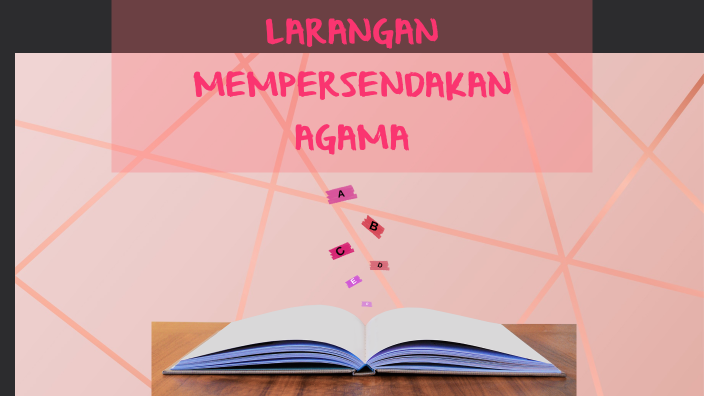 Larangan Mempersendakan Agama by NUR MAISARAH ZAMANI