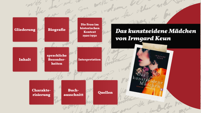 Das Kunstseidene Mädchen Zusammenfassung Das kunstseidene Mädchen by Isabel Roloff on Prezi