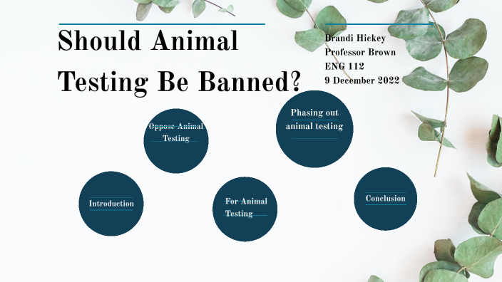 animal testing should be banned thesis