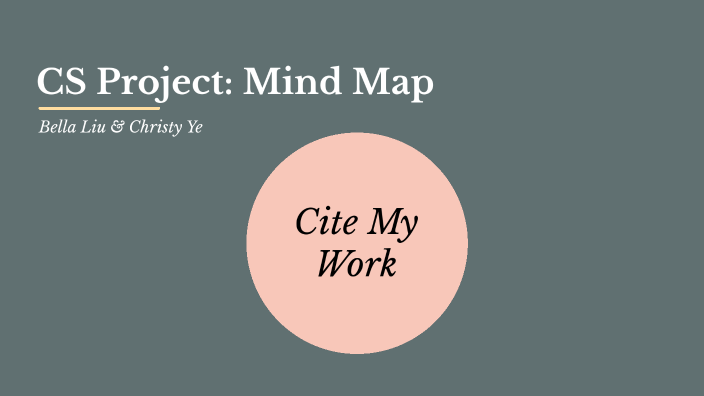 CS Final Project Mindmap by Christy Ye on Prezi