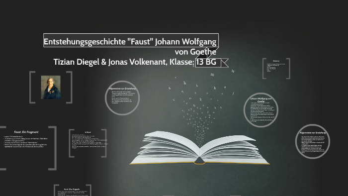 Entstehungsgeschichte Faust Johann Wolfgang Von Goethe By Jonas Volkenant