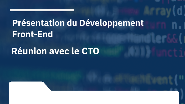 Présentation du Développement Front-End by Jordan TORRES on Prezi