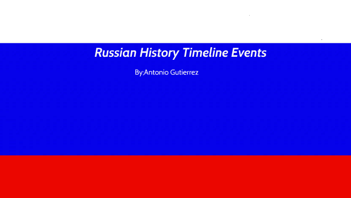 Russian History Timeline By Antonio Gutierrez