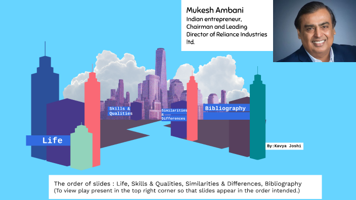 Mukesh Ambani Presentation by Kavya Joshi on Prezi