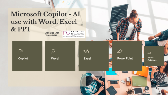 Microsoft Copilot - AI use with Word, Excel & PPT by Aarjavee Shah on Prezi