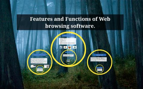 Features and Functions of Web browsing software. by Triston Hormann on ...