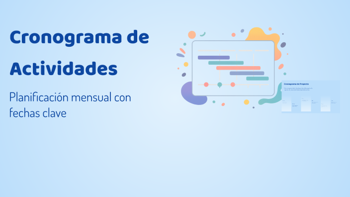 Cronograma de Actividades by Doris Clavijo on Prezi