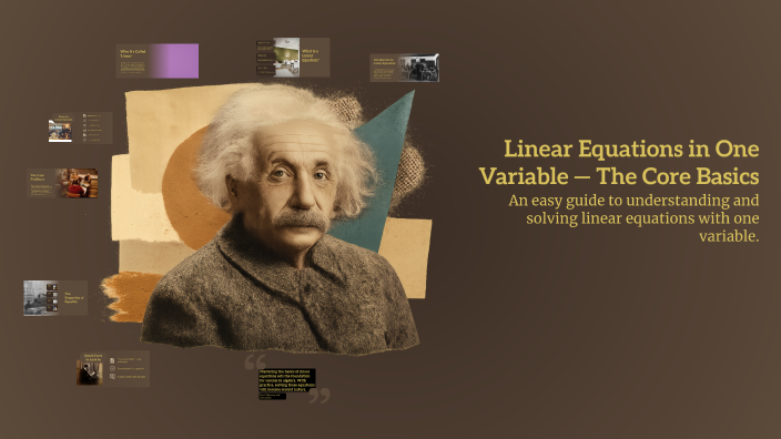 Linear Equations in One Variable — The Core Basics by rhziii Sio on Prezi