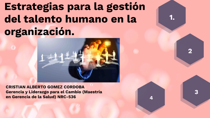 estrategias para la gestión del talento humano en la organización by ...