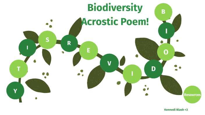 biodiversity acrostic poem by Kennedi Blash on Prezi