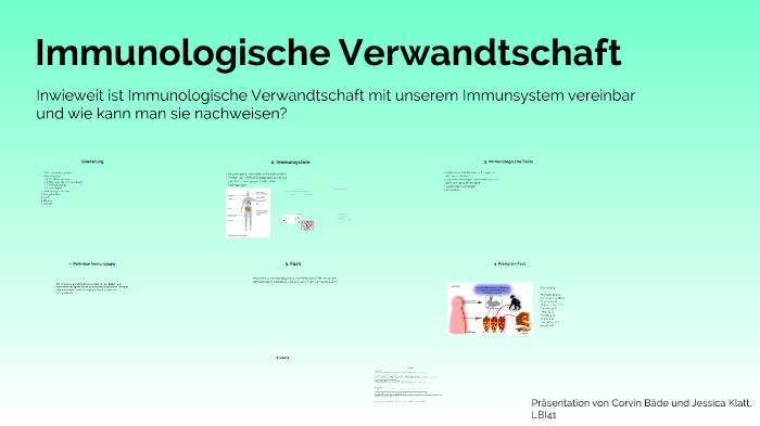 Immunologische Verwandtschaft Biologie by Jessica Klatt on Prezi