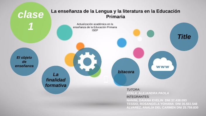 La Enseñanza de la Lengua y la Literatura en la Educación Primaria by ...
