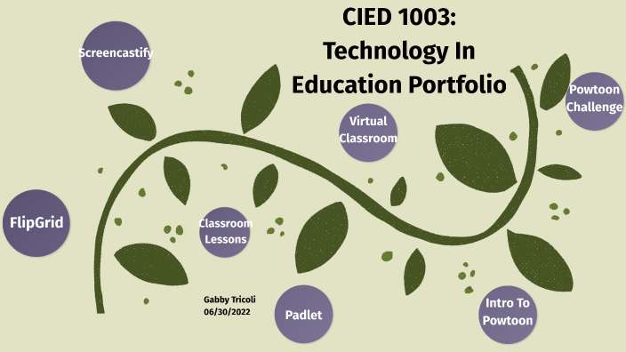CIED 1003: Technology In Education Portfolio by Gabby Tricoli on Prezi