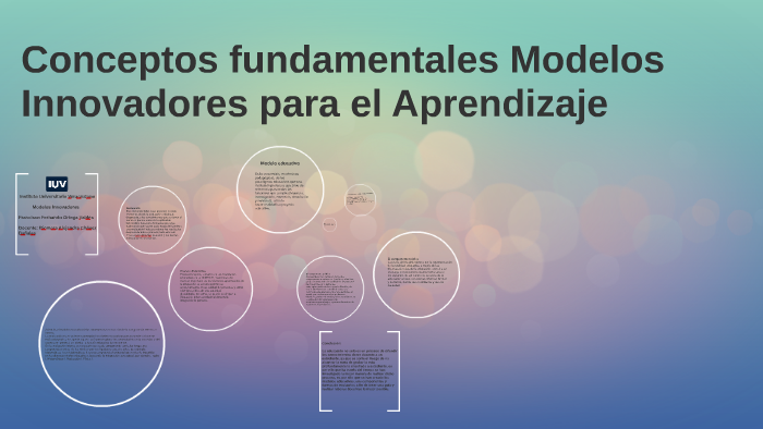 Conceptos Fundamentales Modelos Innovadores Para El Aprendizaje By Francisco Fernando Ortega 5021