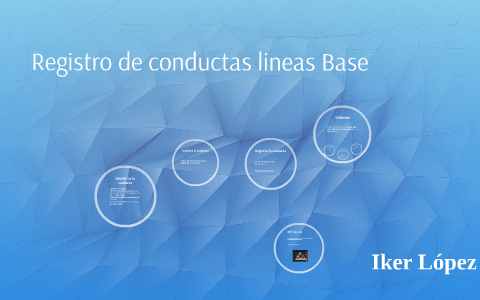 Registro de conductas lineas Base by iker Lopez Vazquez on Prezi