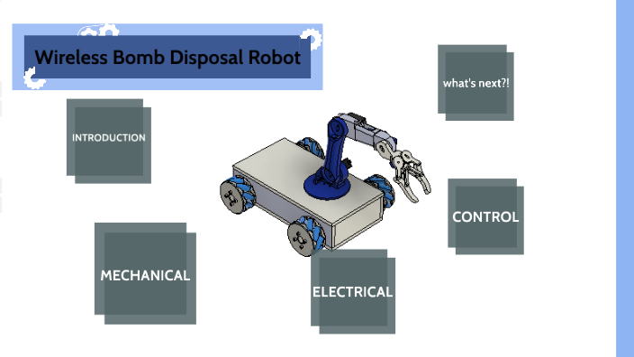 Wireless bomb sale disposal robot