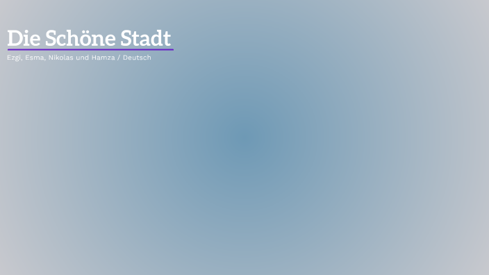 Die Schöne Stadt Georg Trakl